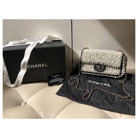 chanel pearl vanity bag|chanel pearl bag price.